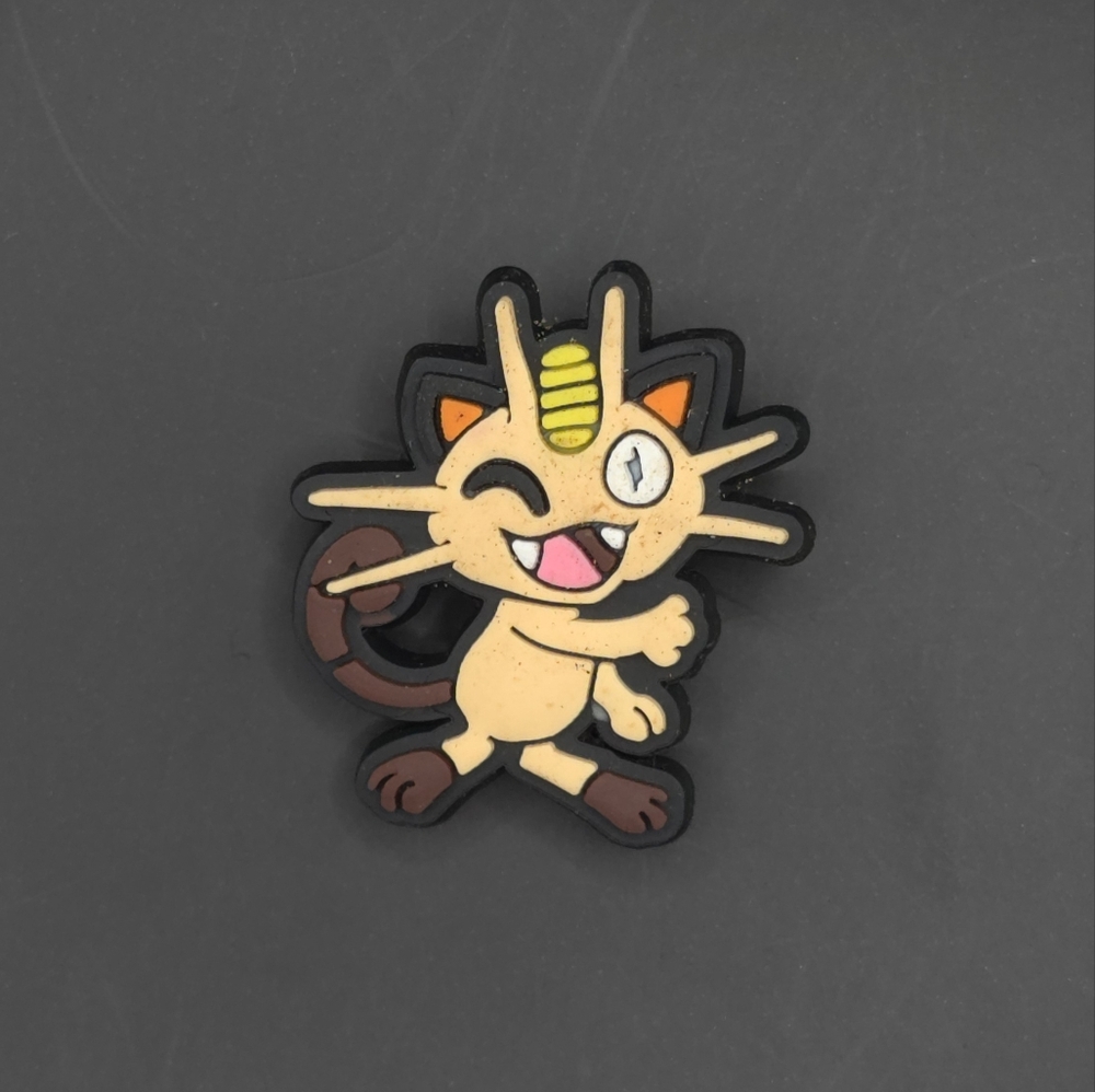 (5/$15) Pokemon Meowth Croc Charm